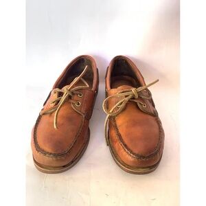 Timberland vibram Brown Leather Boat Shoes
